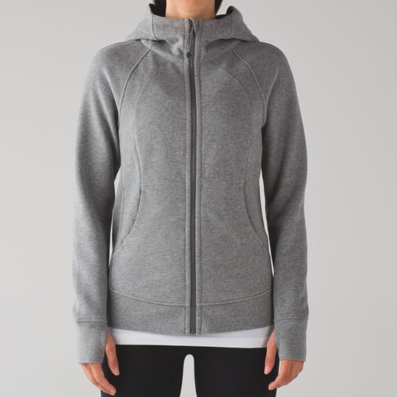 Lululemon Light Cotton Fleece Scuba Hoodie in Heathered Medium Gray - Picture 1 of 13